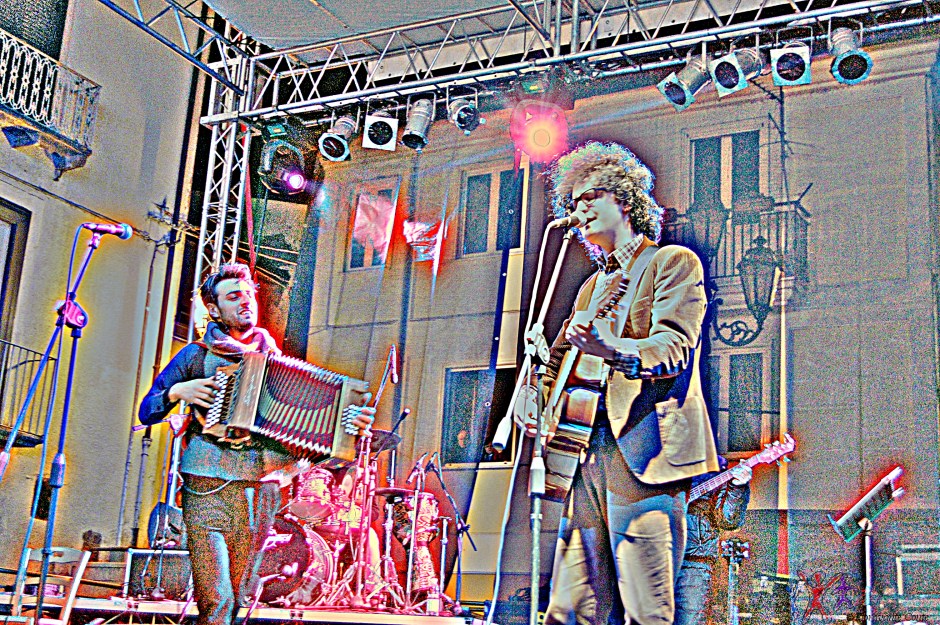 Simone Cristicchi a Prata con Agostino Tordiglione