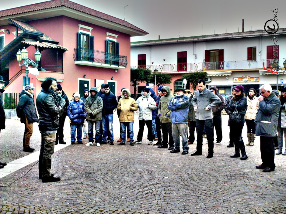 Franco Barbato Sit  in No Discariche a Tufino