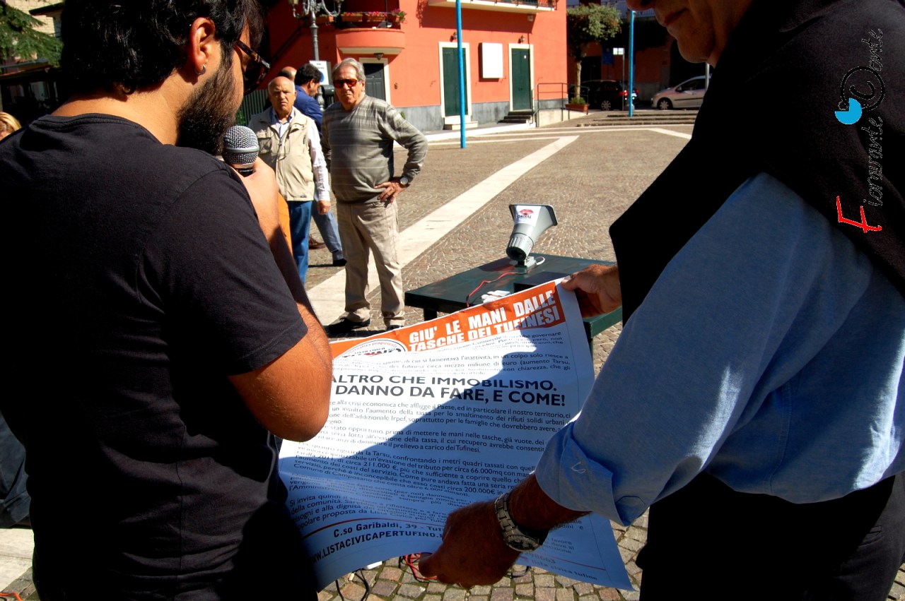 Tufino, contro aumenti tasse Nicola Di Mauro