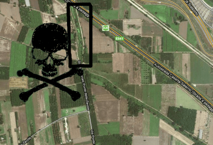 Ponte delle Tavole, Area di veleni